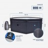 NETSPA | Spa portable octogonal semi rigide OCTOPUS - 4/6 places