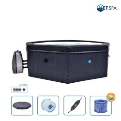 NETSPA | Spa portable octogonal semi rigide OCTOPUS - 4/6 places