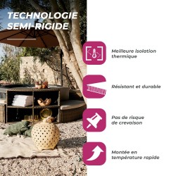 copy of Pack spa semi rigide octogonal OCTOPUS + mobilier - NetSpa