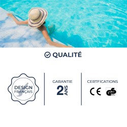 Pack - Spa gonflable Bohemian Netspa 4 places + couverture + oxygène actif