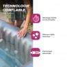 Pack - Spa gonflable Bohemian Netspa 4 places + couverture + oxygène actif