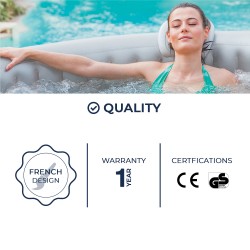 Pack Spa gonflable Izy Netspa 3 places + couverture + oxygène actif