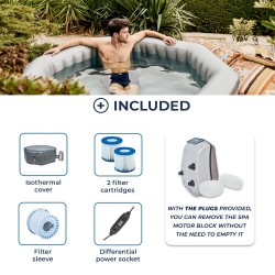 copy of Spa gonflable NetSpa SILVER - 5/6 places