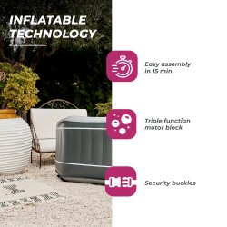 Spa gonflable NetSpa SILVER - 5/6 places