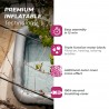 Spa Caïman - 4 personnes - L 168 cm x l 168 cm x H 70 cm - Similicuir effet croco