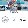 Spa Caïman - 4 personnes - L 168 cm x l 168 cm x H 70 cm - Similicuir effet croco