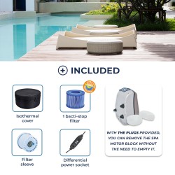 Spa Vita semi rigide portable rond Netspa - 4 places