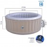 Spa Gonflable Rond Santorin - SP-SAN135 - 4 Places - NETSPA