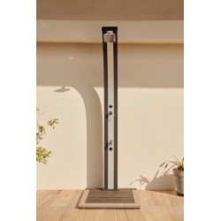 Douche Solaire SPRING - 30 L - Anthracite/Inox