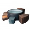 NETSPA ICE - Ice Bath 4 places 3kW - Bain Froid Semi-rigide - Fonction Spa chaud et bulles de 3° à 42°C