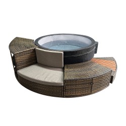 copy of NETSPA ICE - Ice Bath 4 places 3kW - Bain Froid Semi-rigide - Fonction Spa chaud et bulles de 3° à 42°C