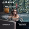 NETSPA ICE - Ice Bath 4 places 3kW - Bain Froid Semi-rigide - Fonction Spa chaud et bulles de 3° à 42°C