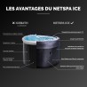 NETSPA ICE - Ice Bath 4 places 3kW - Bain Froid Semi-rigide - Fonction Spa chaud et bulles de 3° à 42°C