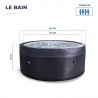 NETSPA ICE - Ice Bath 4 places 3kW - Bain Froid Semi-rigide - Fonction Spa chaud et bulles de 3° à 42°C