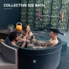 copy of NETSPA ICE - Ice Bath 4 places 3kW - Bain Froid Semi-rigide - Fonction Spa chaud et bulles de 3° à 42°C