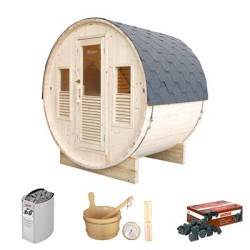 Sauna Gaïa Bella - Pack accessoires inclus Holl's