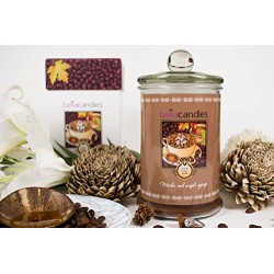 Bella Kerzen Bougie parfumée Moka avec anneau – Érable Syrup – avec bijoux Surprise