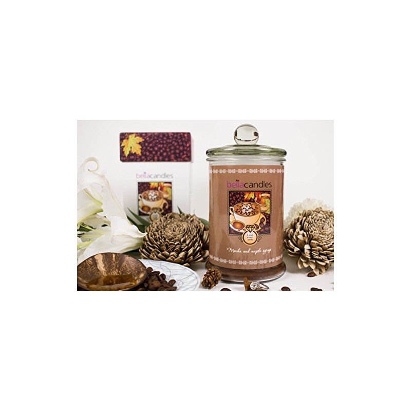 Bella Kerzen Bougie parfumée Moka avec anneau – Érable Syrup – avec bijoux Surprise Bella Kerzen Bougie parfumée Moka avec anneau – Érable Syrup – avec bijoux Surprise