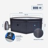 Pack spa semi rigide octogonal OCTOPUS + mobilier 8 Modules - NetSpa