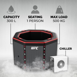 Netspa UFC Octogone IceBath Kit Chiller 3-40°C 5kw inclus NetSpa