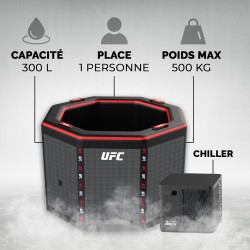 Netspa UFC Octogone IceBath Kit Chiller 3-40°C 5kw inclus NetSpa