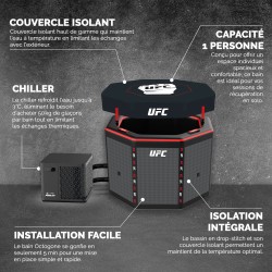 Netspa UFC Octogone IceBath Kit Chiller 3-40°C 5kw inclus NetSpa