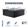 NetSpa Celestia 6 places Coloris Flint Grey NetSpa