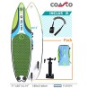 coasto Surf Gonflable Air Surf 6’ Dropstitch Double Couche fusionné - 180 x 51 x 8 cm (5'9x20 x3'')