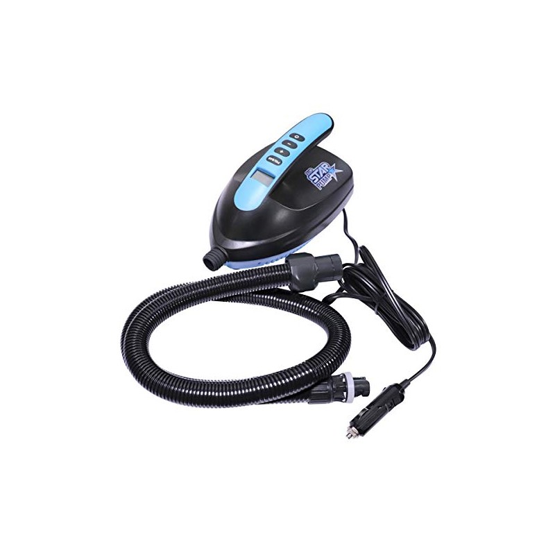Poolstar Sup Star Pump 7-16psi Pompe de gonflage Adulte Unisexe, Noir, Taille Unique