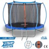 X-TRAMP SELECTION Trampoline d'extérieur 244cm Norme CE - Structure Garantie 5 Ans Charge Max : 75 kg